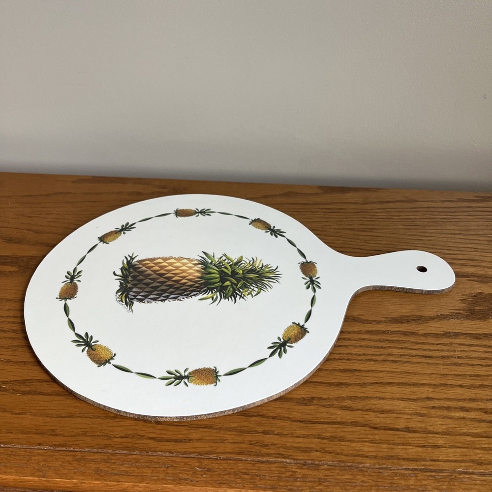 Roger Bucklin Pineapple Cutting Board Paddle Style Thin Melamine 9.5"x‎ 13" - Picture 3 of 5